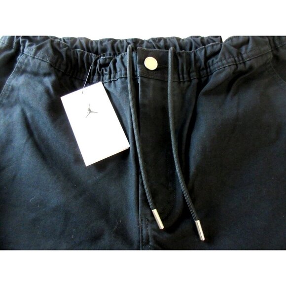Jordan Men's MJ Chicago Cotton Cargo Casual Air Jordan Logo Pants Black NWT - Picture 11 of 11